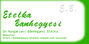 etelka banhegyesi business card